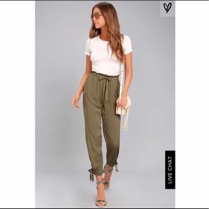 Lulus Sebastian Olive Green Pants